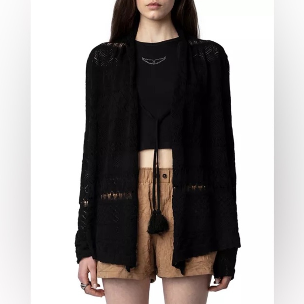 Zadig and Bortire Isao Pointelle Cardigan